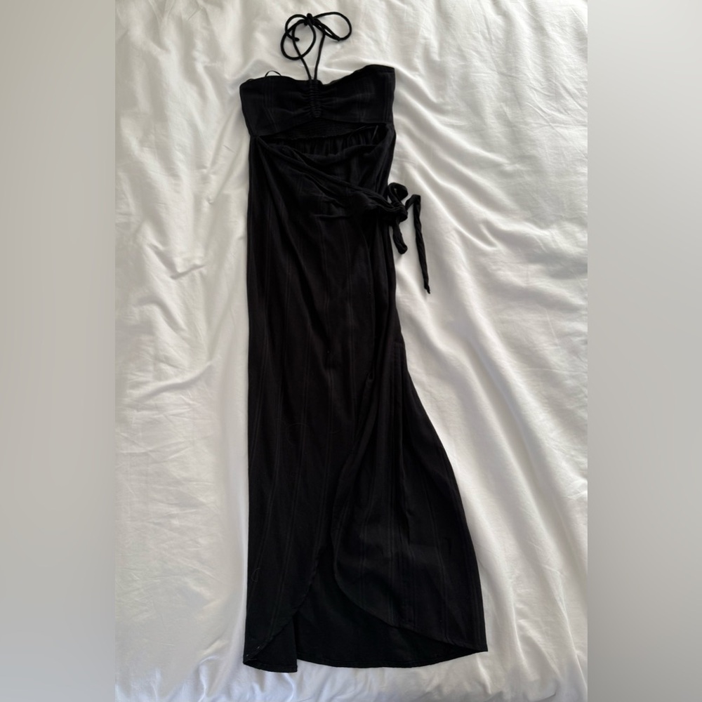 L- Space Brand Dress Elegant Black Strapless Dress